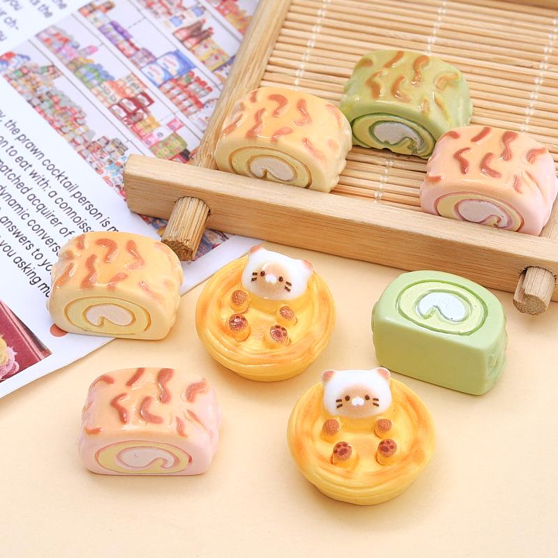 Adorable Cat Egg Tart DIY Resin Charms: Hair Clips & Crocs Decorations