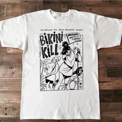 Men s and Women s T-shirts Bikini Kill North American Cotton White All Size Men Women Shirt XXL