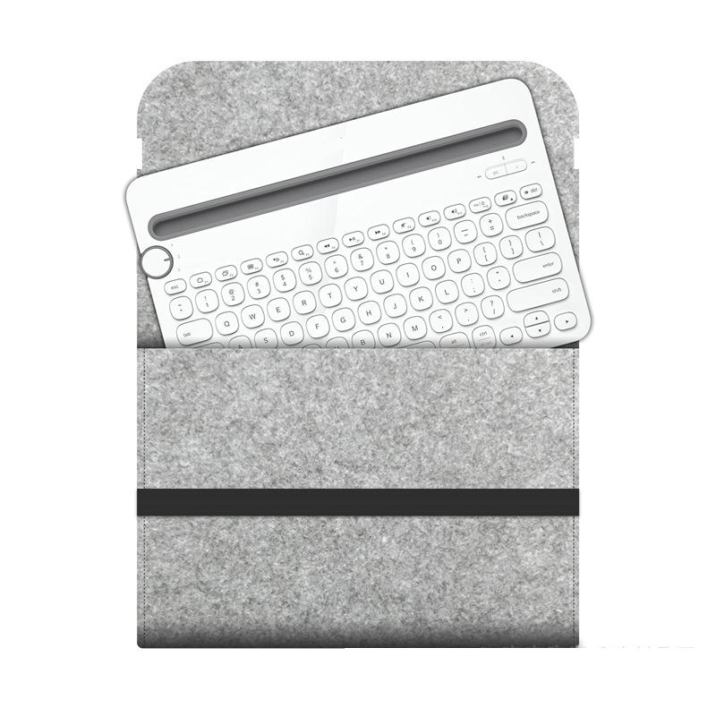 Keyboard Storage Bag Chemical Fiber Rectangle Dustproof Keyboard Carring Bag with Elastic Bandage