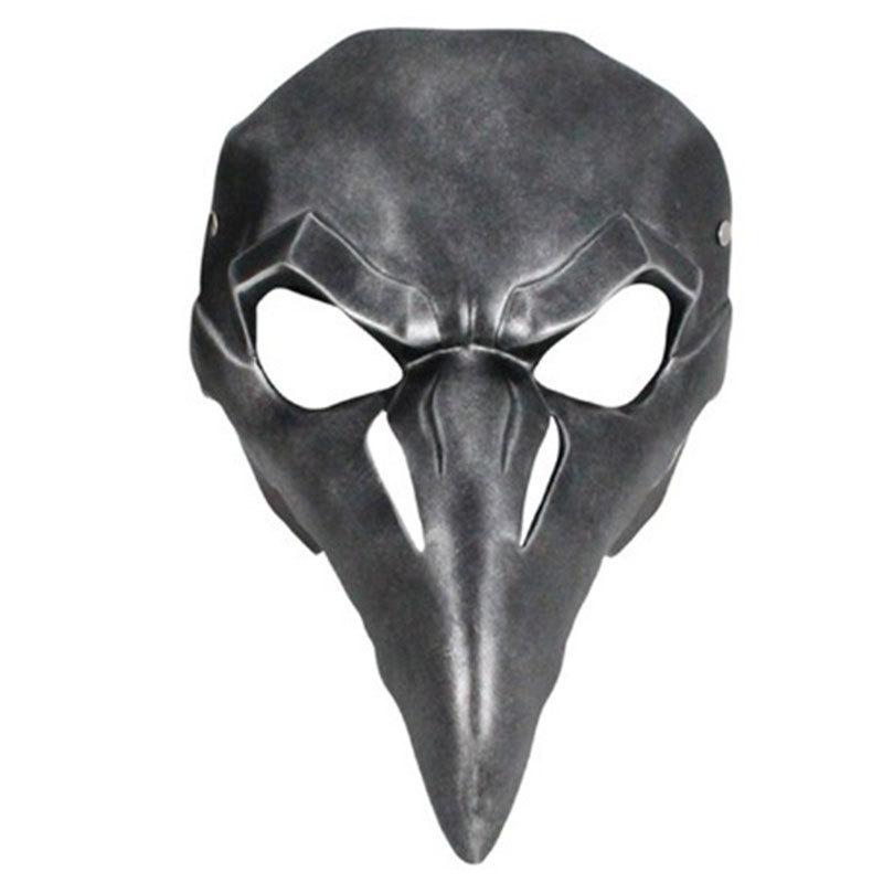 

Overwatch Reaper Raven Mask With Resin Material For Cosplay And Costume Parties серебряный