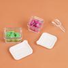 Miniature Refrigerator with Opening Door Realistic Plastic Kitchen Appliance for Toy Room Micro Scene Decor 1/12 Scale Pretend Play Accessory for Kids