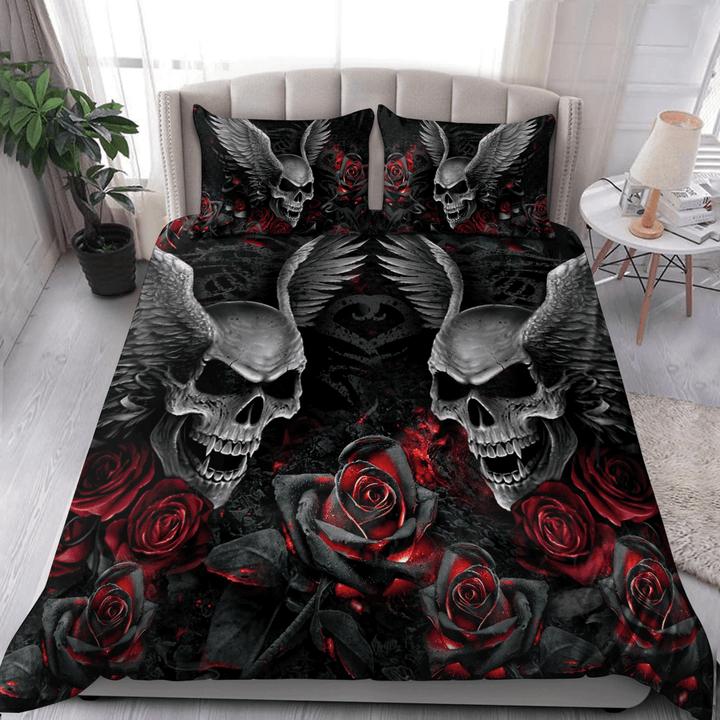 Skull Pattern Bedding Set Duvet Cover Soft Comforter Cover Sets