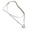 Women Minimalist Luxury Multilayer Double Ot Clavicle Chain Necklace