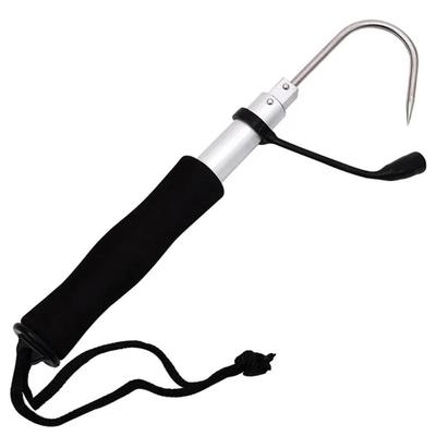 1 Stück Multifunktionaler Teleskop-Ankerfisch aus Edelstahl mit rutschfestem Gummigriff Scharfer Angelhaken aus Aluminiumlegierung
