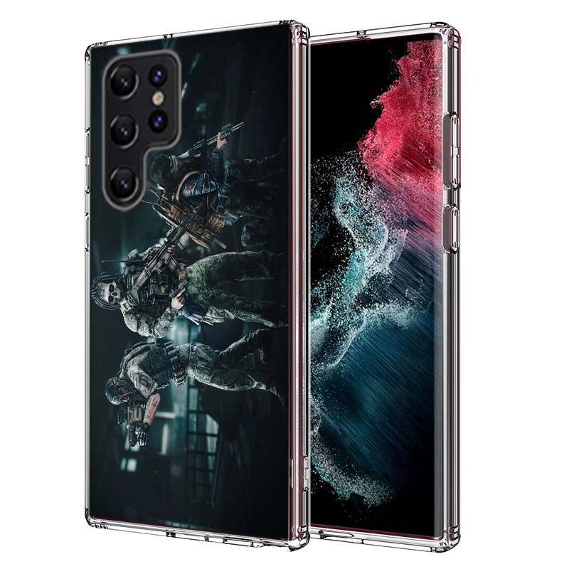 Escape From Tarkov Capa Phone Case For Samsung S26 Ultra S25 Edge Galaxy S23 S21 S20 S24 FE S22 S10 Plus Cover Clear TPU Shell C