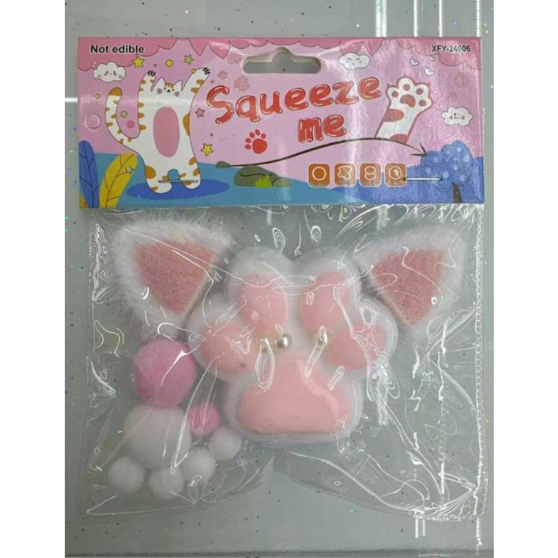 

Squishy Cat Paw Pinch Fidgeting Gentle Recovery Stress Ease S Transparent Cube Blingbling Squeeze Gift For Kids For