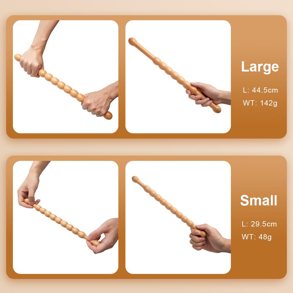 Bambus Guasha Massagestab Natürlicher Bambus Massagestab Set Holztherapie Anti-Cellulite Schmerzlinderung Schabemassagegerät Entspannung