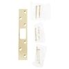 Stable and Stainless Steel Strikes Plate Door Backplate Deadbolts Strikes Plates for Reinforced Protecting