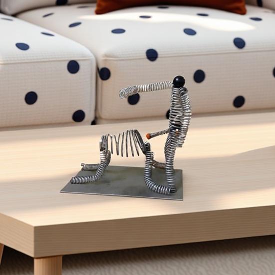 Spring Man Desk Toy Hilarious Interactive Stress Relief Toy Desktop Flexible Spring Figure Decoration Prank Gift for Friends