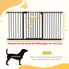 Adjustable Safety Gate W/ Three Extensions, Four Adjustable Screws, Black