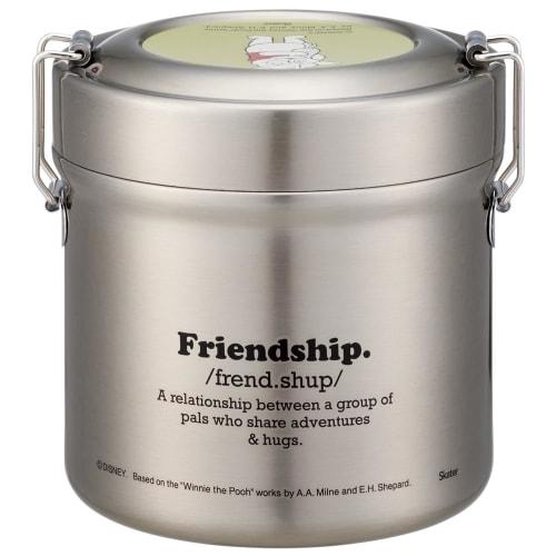 Skater Thermal Lunch Box Disney Winnie the Pooh Mute Color 600ml Bowl Type Antibacterial Vacuum Stainless Steel STLB1AG-A