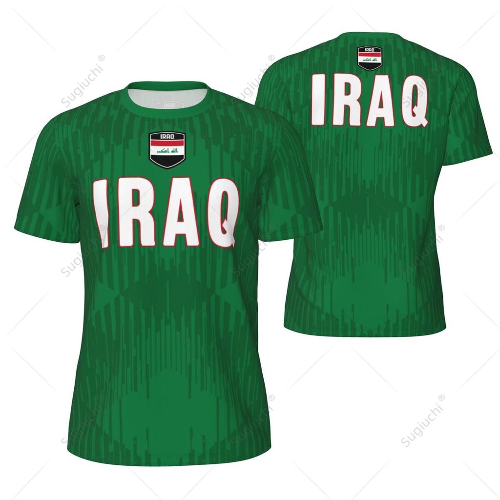 Iraq 3D Printed Men's Sports T-shirt Outdoor Football Team Training Shirt Summer Casual Comfortable Short Sleeved Tops