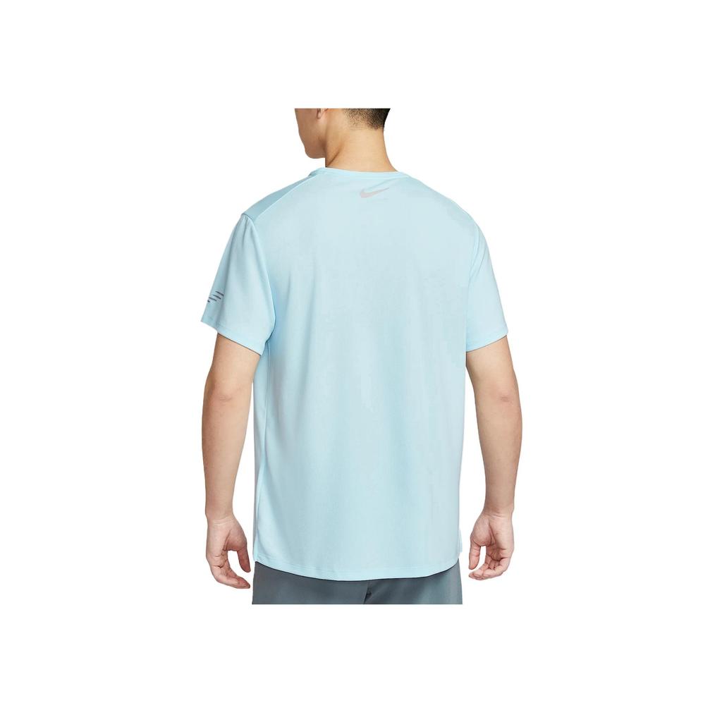 Nike Miler Flash Fashion Comfortable Skin-Friendly Trendy Solid Color Short Sleeve T-Shirt Men Tops Glacier-Blue IB4128-474