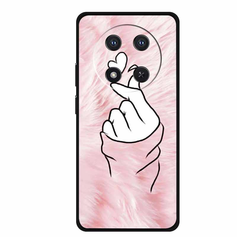 Phone Case For Honor X9c Back Cover Case Black Silicone Soft Funda For Honor Magic 7 lite X60 Pro 5G Case Magic7 lite 7lite Capa