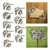2x Künstlicher Kranz Schmuck Foto Requisiten Dekoration Handgemachte Kunst Deko DIY Szene Layout Hochzeitsbogen Blume für Innenfenster