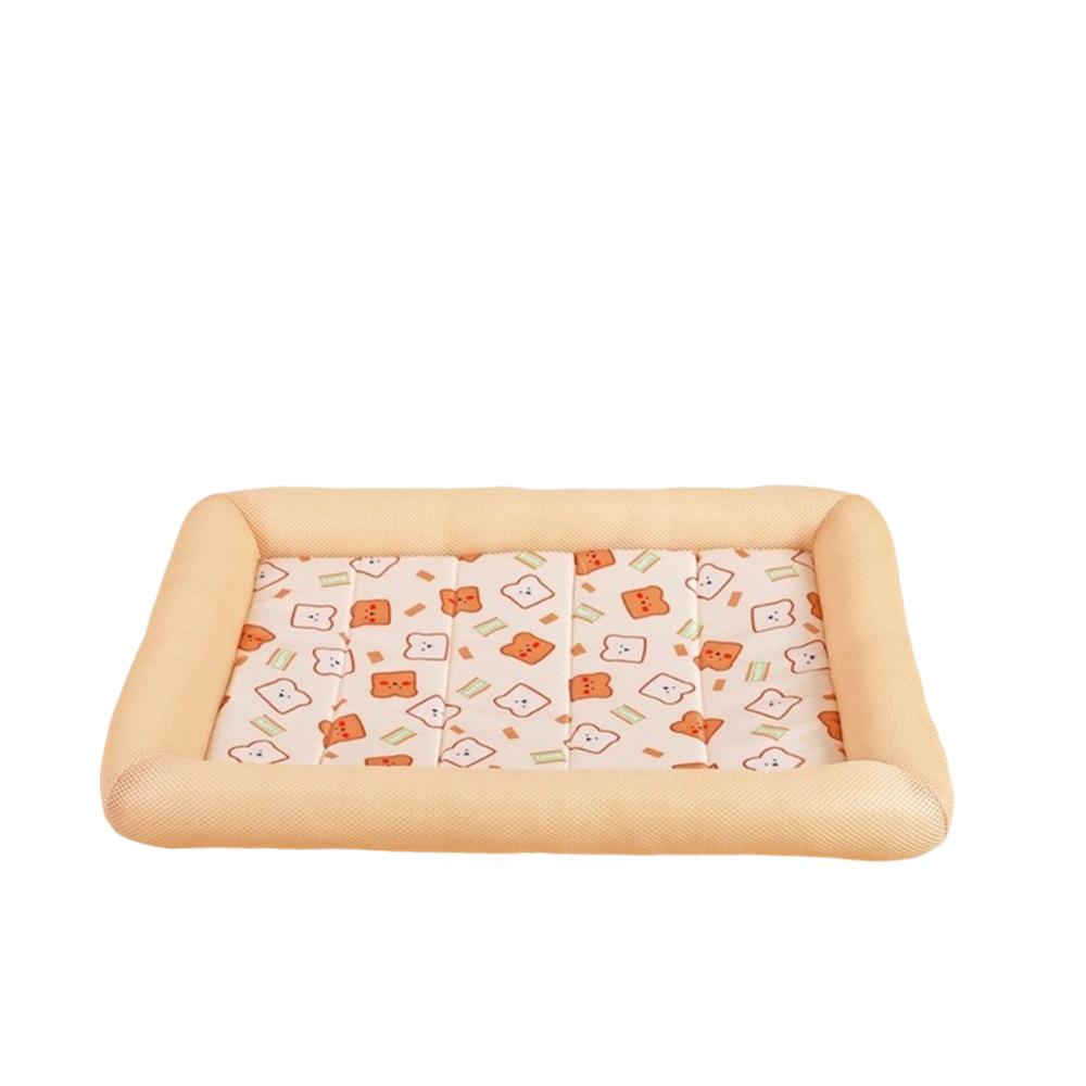 Non-Slip Cooling Puppy Bed Square Cat Sofa Bed Cat Sleeping Mat Pet Cooling Mat All-season S