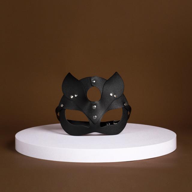 Erotic SM Role-Playing Mask & Metal Butt Plug Tail for Couples: Female Slave Training & Punishment