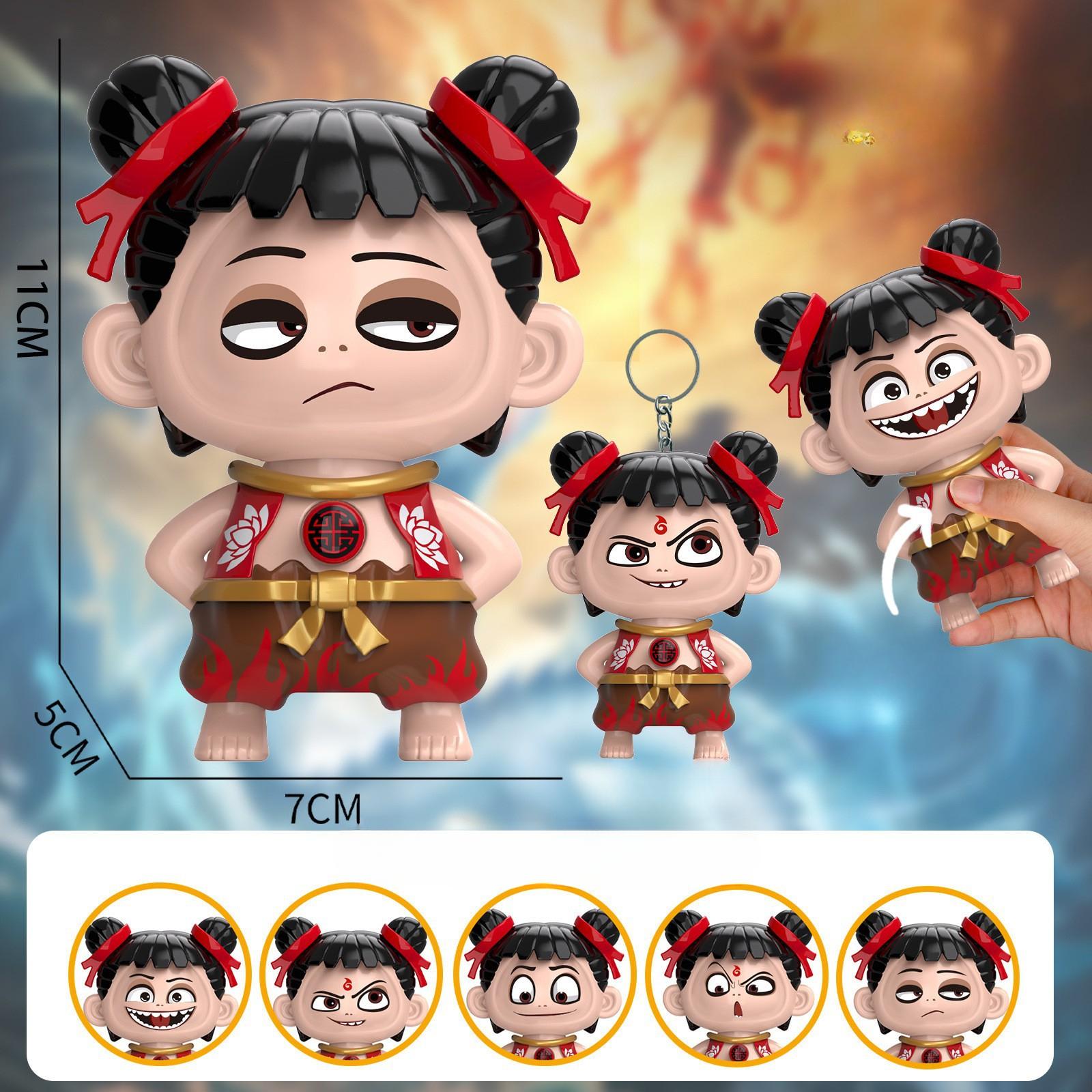 

Игрушка с меняющимся лицом Мультяшная Снимающая стресс Креативная Модная игрушка Подвеска в виде куклы с меняющимся лицом