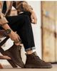 Men's Retro High-Top Work Boots: 2025 Autumn/Winter Thick-Soled Casual Martin Boots