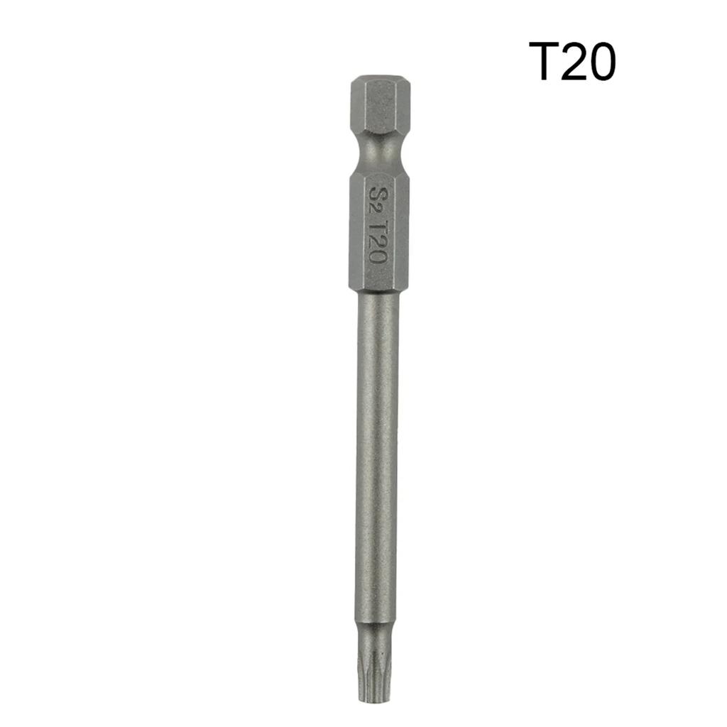 1Pc 75mm Long T6-T40 Magnetic Torx Screwdriver Bits Set Electric Screwdriver HeadT6,T7,T8, T10, T15, T20, T25, T27, T30, T40