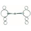 Korsteel Horses Stainless Steel Jointed 3 Ring Dutch Gag Bit