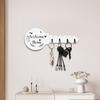 Key Hook with Strong Load-Bearing Capacity Bohemia Style Wall-mounted Decorative Key Shape Key Organizer