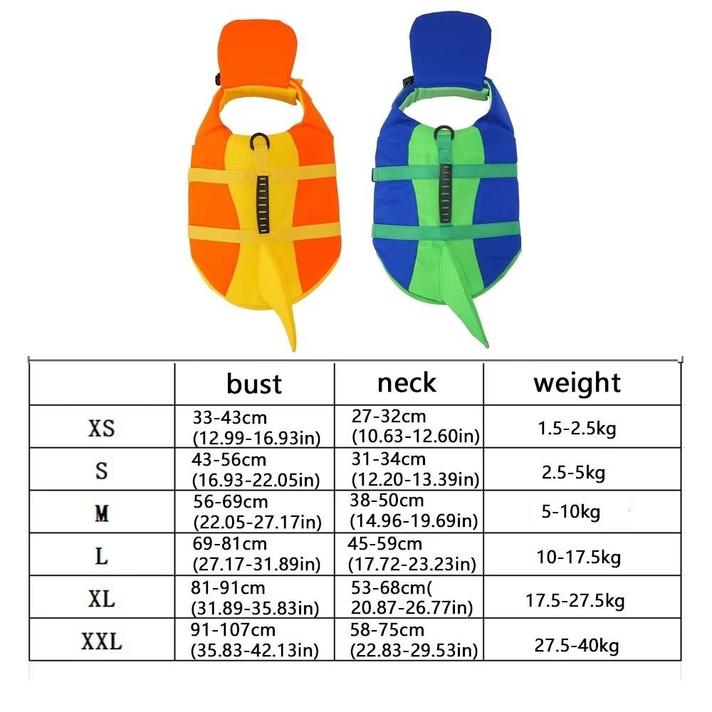 Breathable Dog Swimming Vest Waterproof Pet Flotation Vest Quick Dry Dog Life Jacket  Pool Play