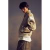 H M Felted Baseball Jacket Loose Fit Beige