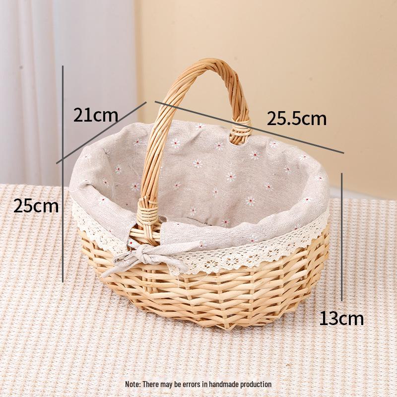 

Корзина для яиц и цветов Willow - переносное решение для пикника и хранения на открытом воздухе