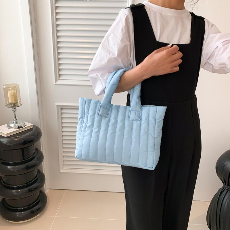 Bag women's new large-capacity simple niche handbag bag women's cotton clothing single shoulder popular embroidery tote bag