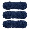3 Skeins Chenille Yarn Soft Blanket Yarn Polyester Velvet Fancy Fluffy Yarn Knitting for Crochet Weaving Scarf, White