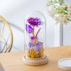 Led Rose Decoration Light Exquisite Desktop Decorative Light Valentine'S Day Gift Lamp High Fidelity Artificial Flower Ornament