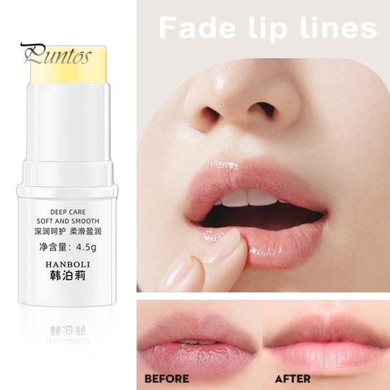 4.5G Horse Oil Lip Balm Moisturizing Hydrating Care Smooth Soft Lightens Lines Lip Balm Women Accessories