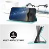 (Light blue) Flip Case for Honor 400 Pro Flip Folio Book Pu Leather Magnetic Closure Kickstand Protective with Card Slot Stand