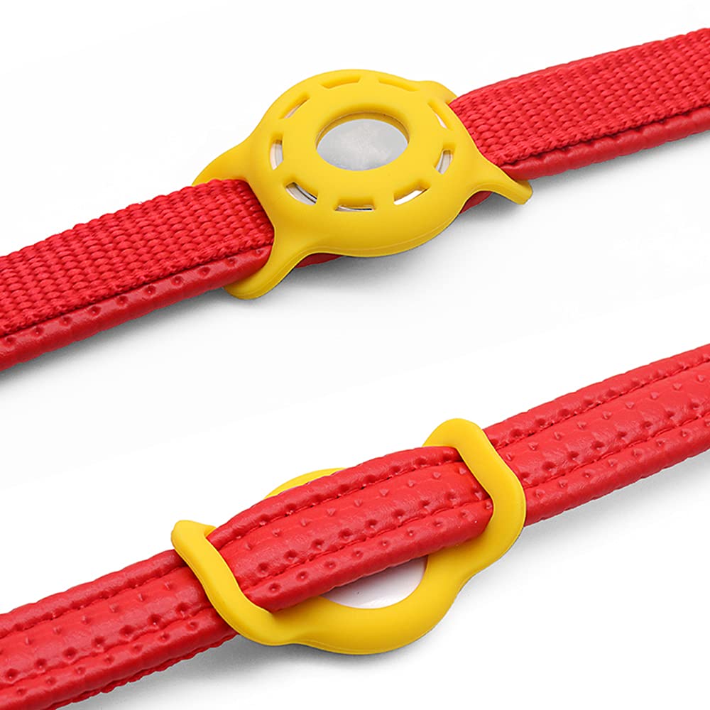 AirTag Compatible Silicone Case for Pet Collar, Adjustable Portable GPS