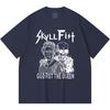 230 Gsm %100 Pamuk Heavy Metal Tişört Rock Grubu Popüler Müzik Baskılı Unisex Ağır Pamuk Tişört