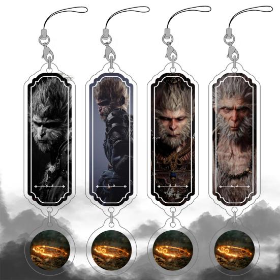 

Акриловое подвесное украшение Укун Великие мудрецы, равные небесам, король обезьян, подвесное украшение для ключей, рюкзака, сумки, подвески своими руками