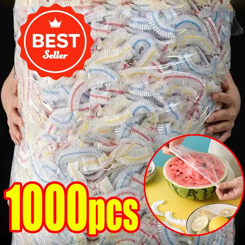 Reusable Disposable Food Cover Plastic Wrap, Durable Elastic Food Lids for Bowls Plates, Stretchable Kitchen Food Saver Bag for Fresh Keeping Storage