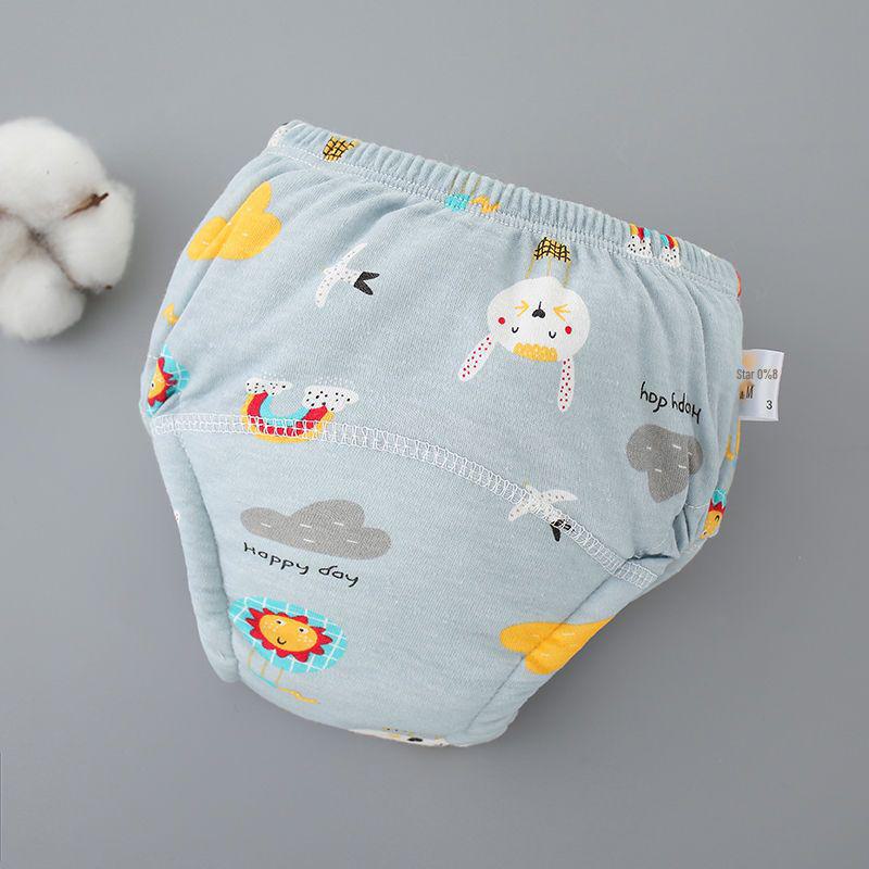 Breathable 6-Layer Cotton Baby Training Pants: Washable Cloth Diapers for Newborns