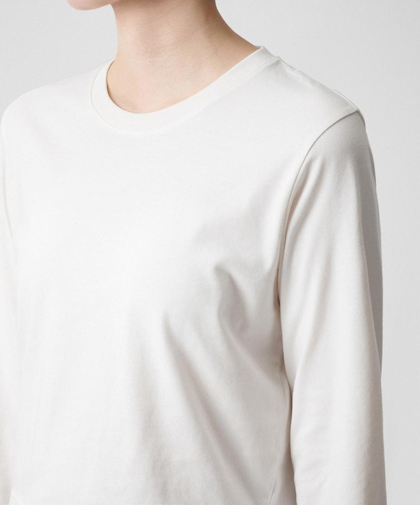 MUSINSA STANDARD WOMAN [Cooltandard] Women'S Crew Neck Crop Long Sleeve T-Shirt [Cream]