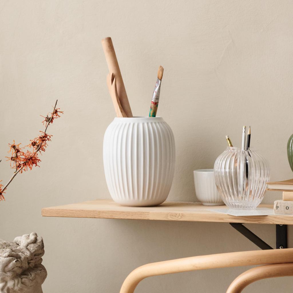 KAHLER Vase H200 White Hammershøi