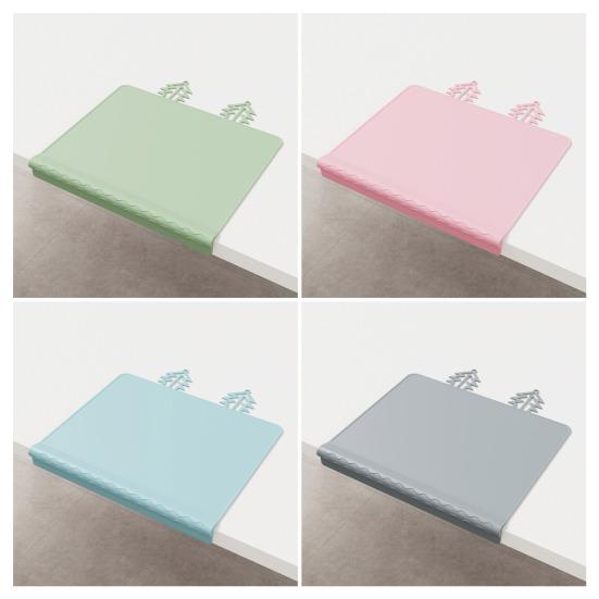 Küçük Çocuklar İçin Silikon Masa Örtüsü Yumuşak Kaymaz Bebek Masa Örtüsü Diş Çıkarma Masa Kenarı Koruyuculu Bebek Yemek Masası Oyun Masası Koruyucu Mat