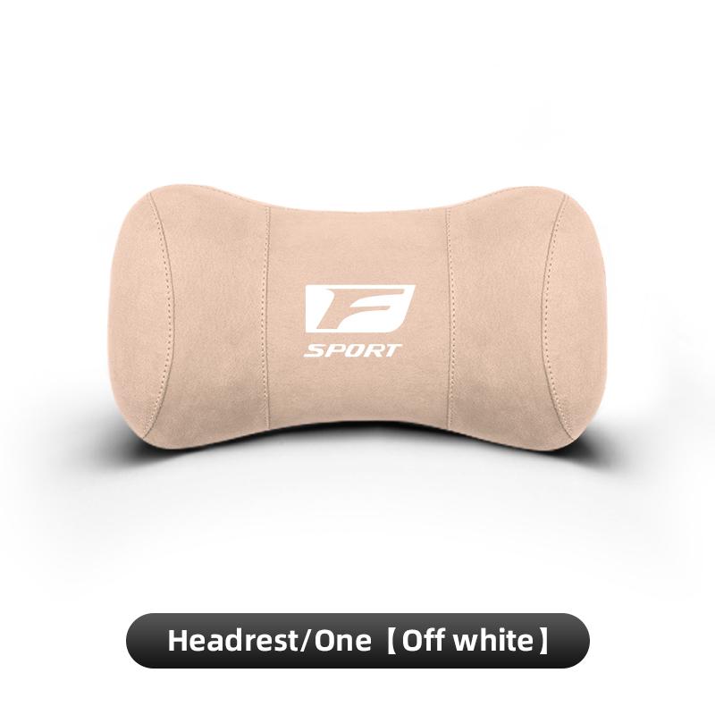 Lexus Car Seat Suede Memory Cotton Neck Pillow Headrest For Lexus LS LC RZ RX330 IS250 Ct200h ES300h RX350 IS300h NX300h RX400h