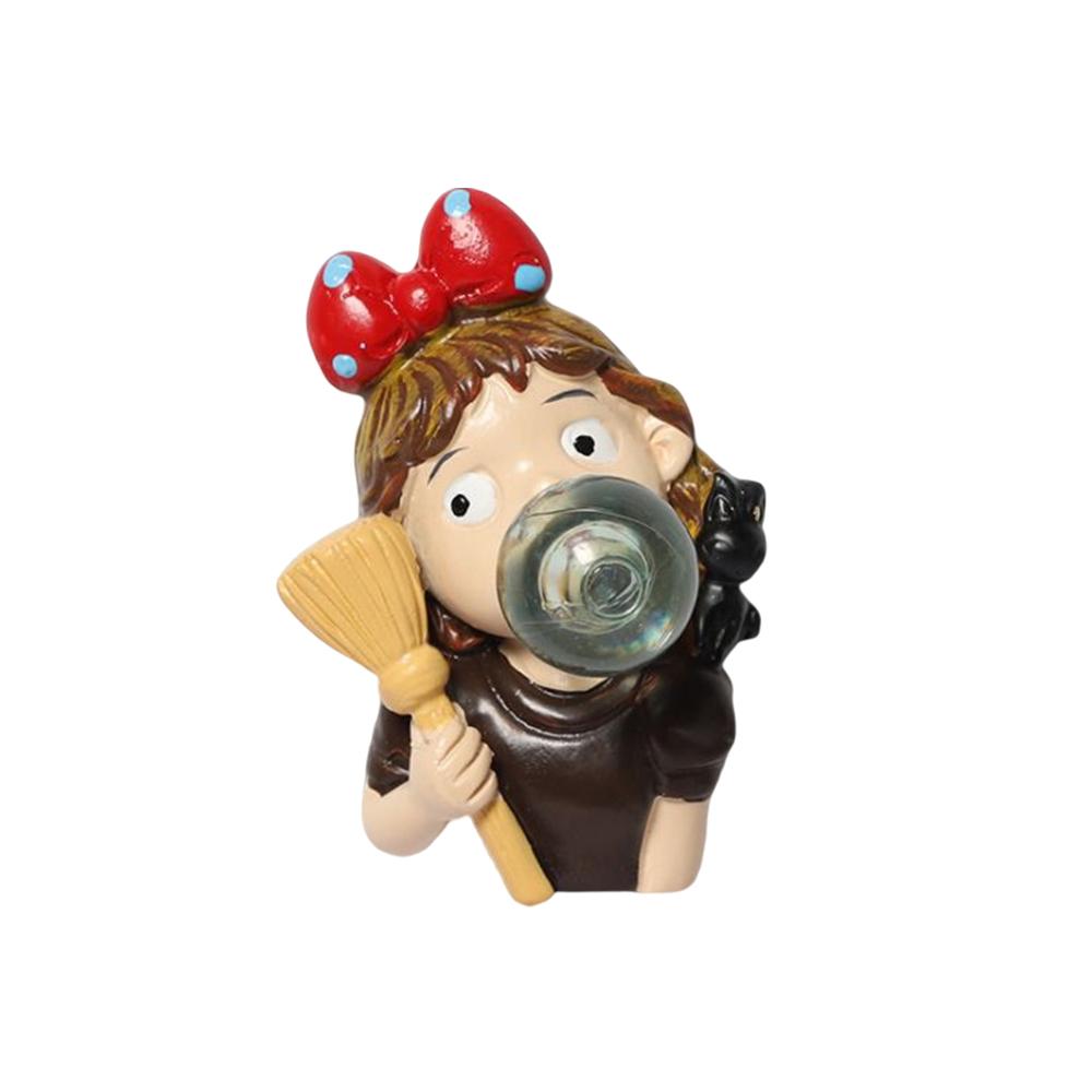 Niedliche Zeichentrickfigur Kreatives Seifenblasenblasen Persönlichkeit 3D-Harzdesign Kühlschrankmagnete Heimküchenbedarf