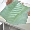 Anti-slip Silicone Draining Pad Thickened Heat Resistant Placemats Twill Texture Rectangular Dish Drying Pad Countertop