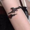 Elegant Floral Adjustable Metal Bracelet Dark Theme Crow Rose Designs Versatile Gothic Accessory