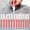 12pcs Grout Pen White Tile Paint Marker: Waterproof Grout Paint, Tile Grout Colorant and Sealer Pen - Beige, Narrow 5mm Tip