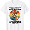 Sassy Fox Wrong Impression Retro Sunset Funny Attitude T-Shirt
