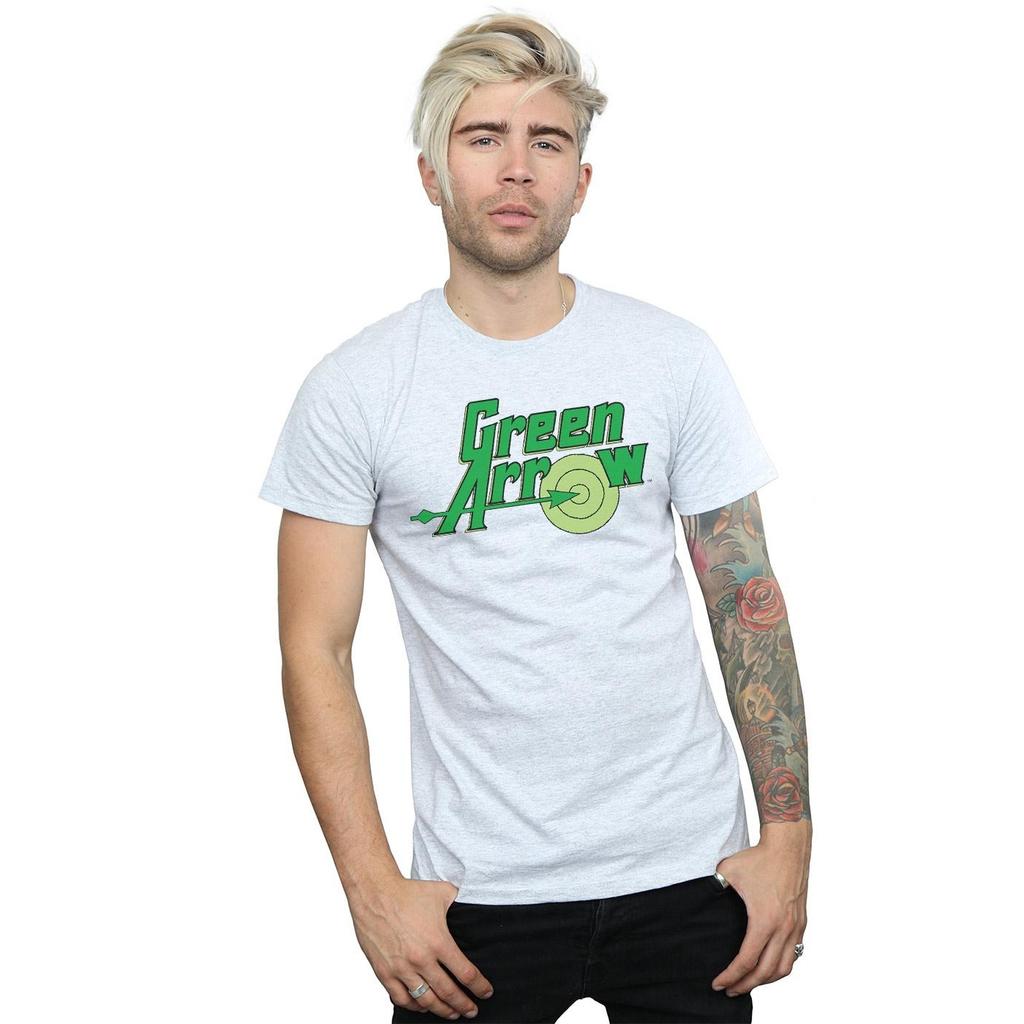 Green Arrow Mens Logo Cotton T-Shirt