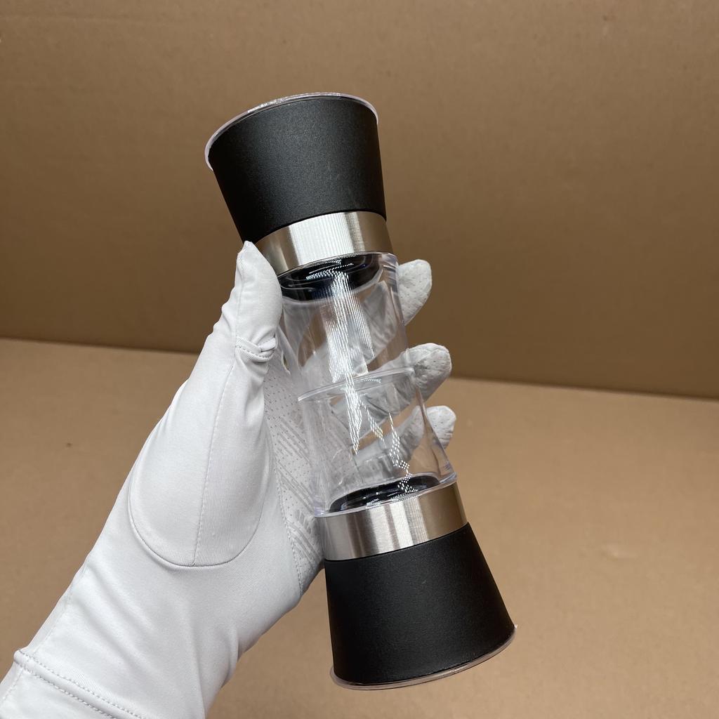 Double-Headed Stainless Steel Manual Spice Pepper Grinder Mill  For Grinding Pepper And Sea Salt